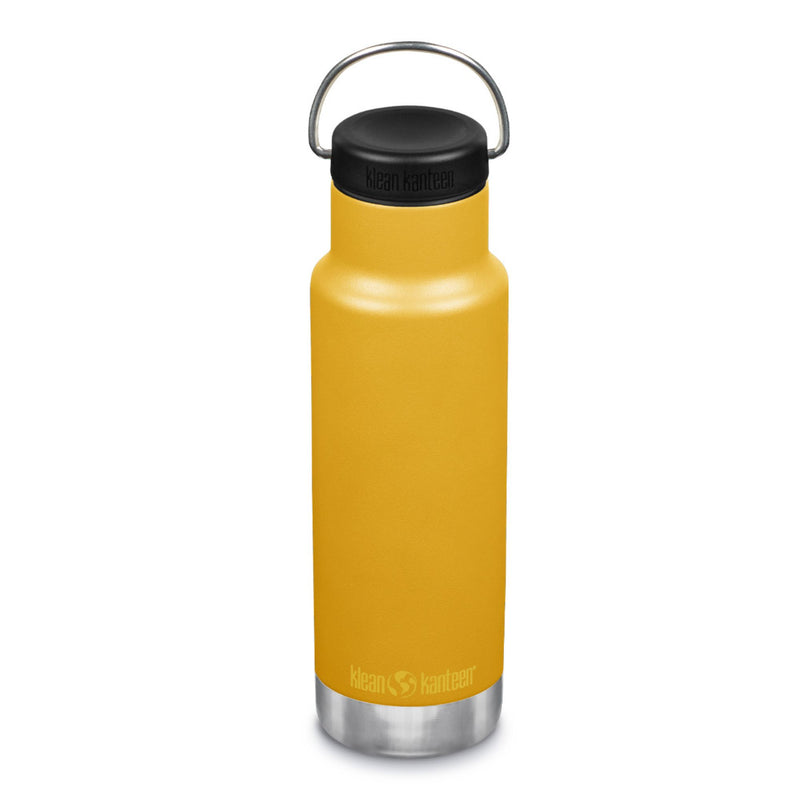 Classic Klean Kanteen Thermal Bottle with Loop Lid 12oz (355ml) yellow