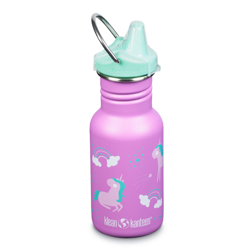 Classic Narrow Children's Bottle with Sippy Lid Klean Kanteen 12oz (355ml) pink