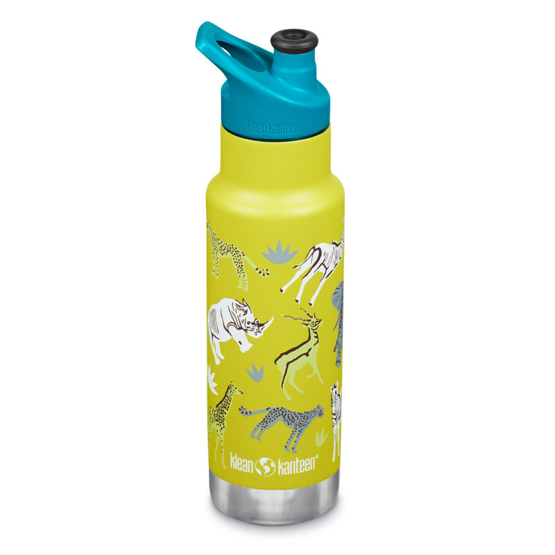 Classic Narrow children's thermal bottle with lid Sport Klean Kanteen 12oz (355ml) yellow