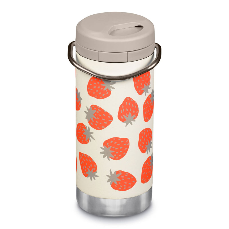 TKWide Klean Kanteen Thermal Bottle with Twist Lid 12oz (355ml) White with Design