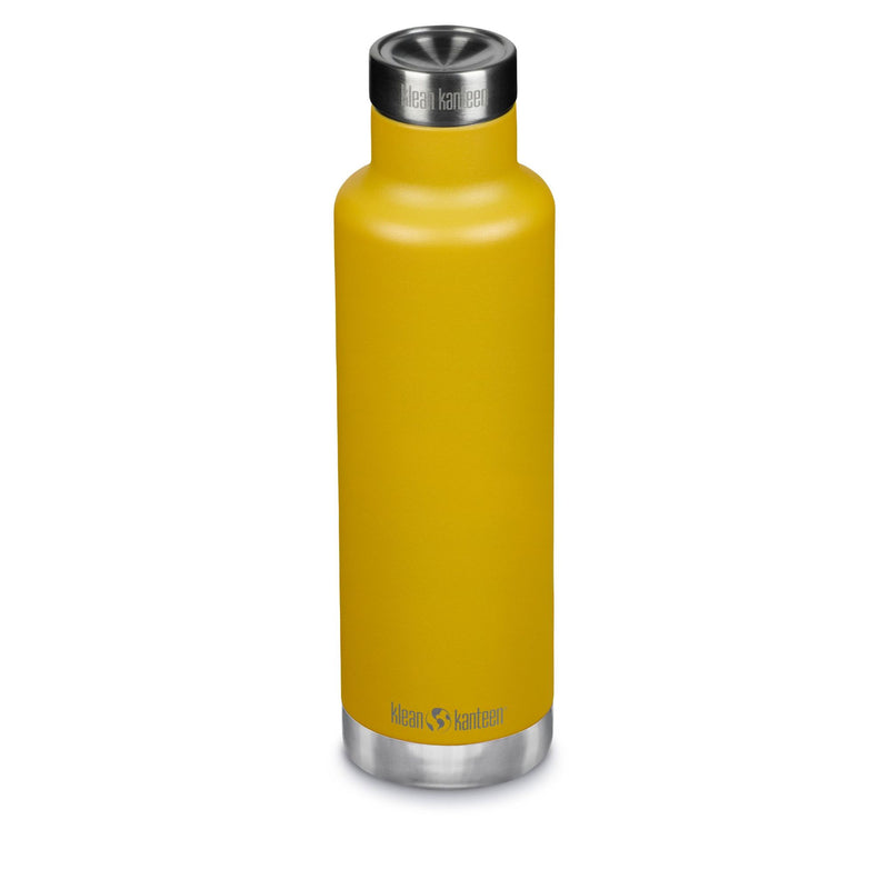 Classic Klean Kanteen Thermal Bottle with Pour Through Lid 25oz (750ml) Yellow