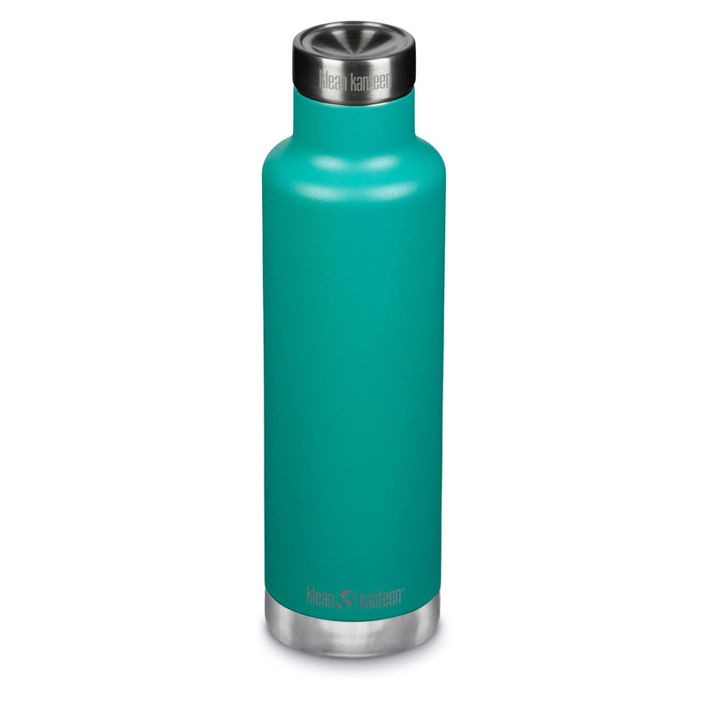 Classic Klean Kanteen Thermal Bottle with Pour Through Lid 25oz (750ml) green