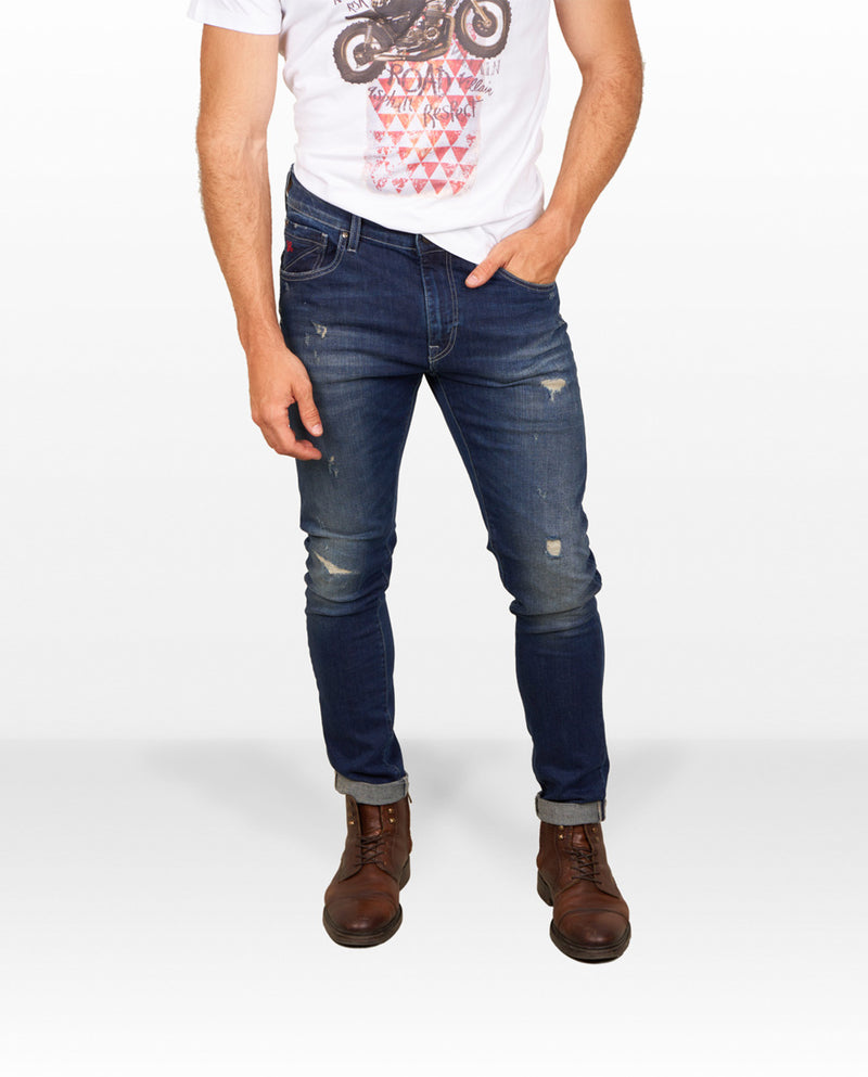 Men's skinny jeans with worn effect