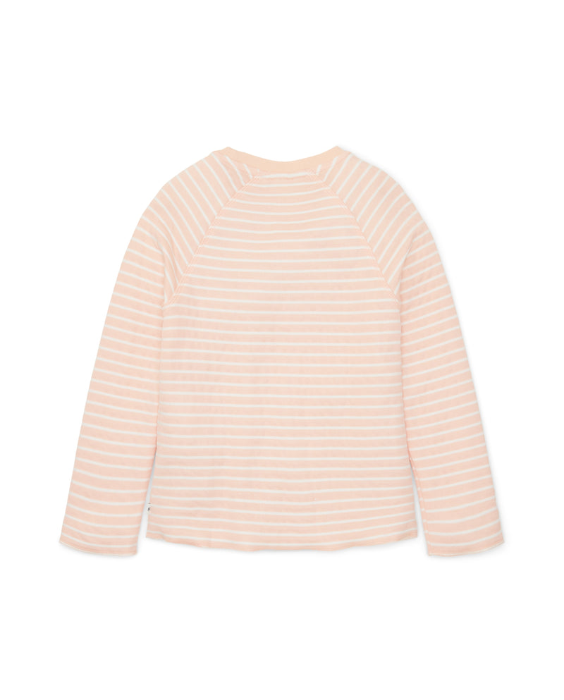 Girl's striped print sweatshirt